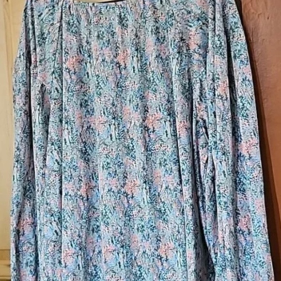 Ava & Viv Floral Print Long-sleeve Top - Picture 2 of 2